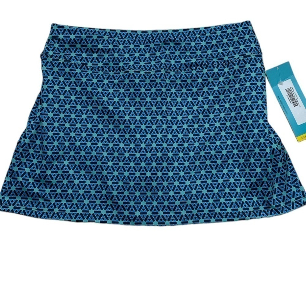AB Allie Burke Sport Back Pleat Golf/Tennis/Pickle Ball Skort Geometric Print - Picture 5 of 10